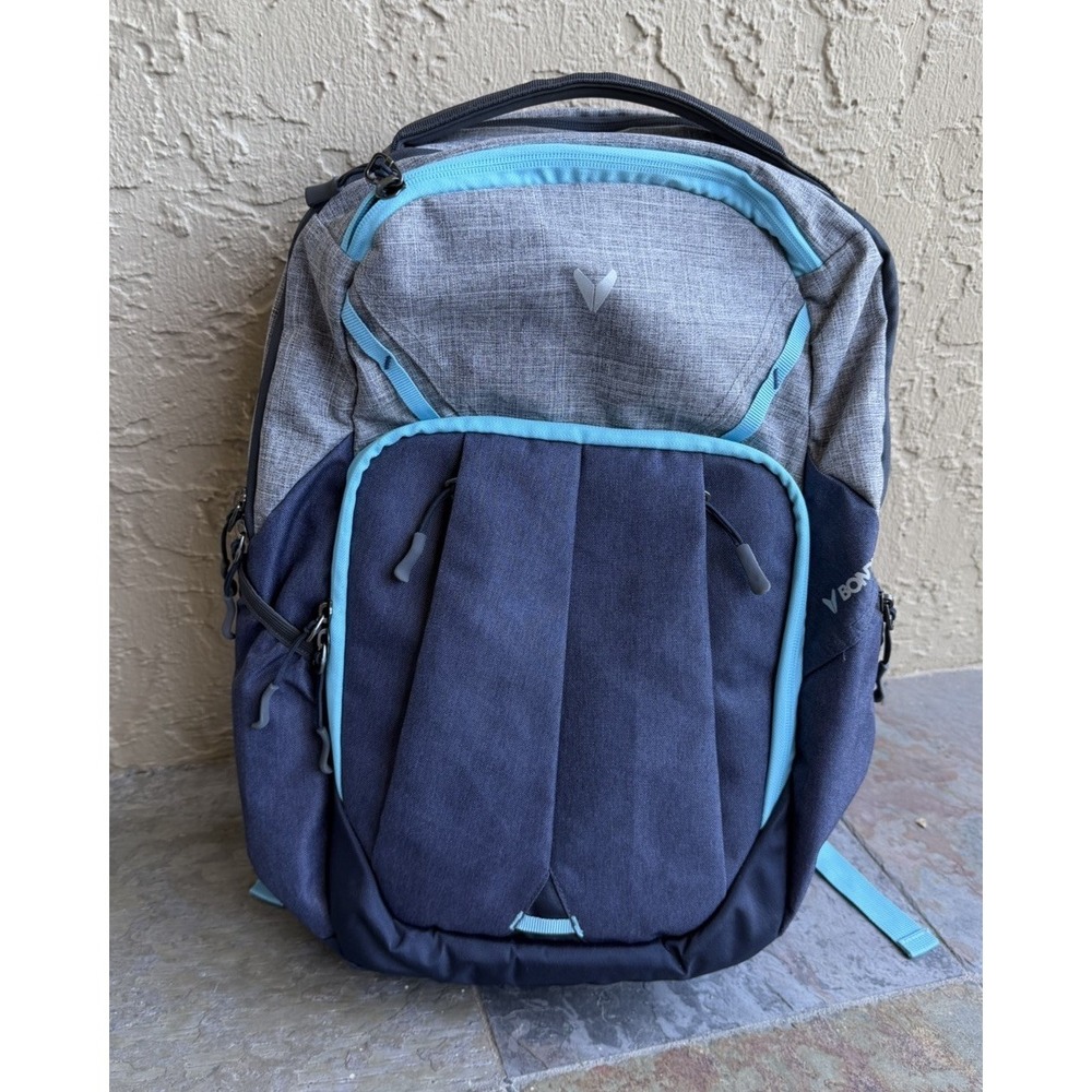 Bondka Sport 19" Blaze 2.0 Backpack - Mint/Heather Gray/Heather Blue - Picture 2 of 9